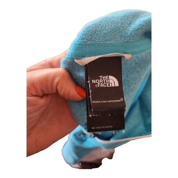 NORTH Face xs women's blue light fleece pullover - Picture 5 of 5